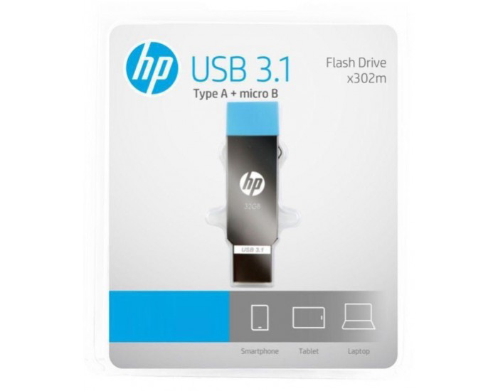 HP PENDRIVE 64GB 3.1 MICRO OTG (X302M)